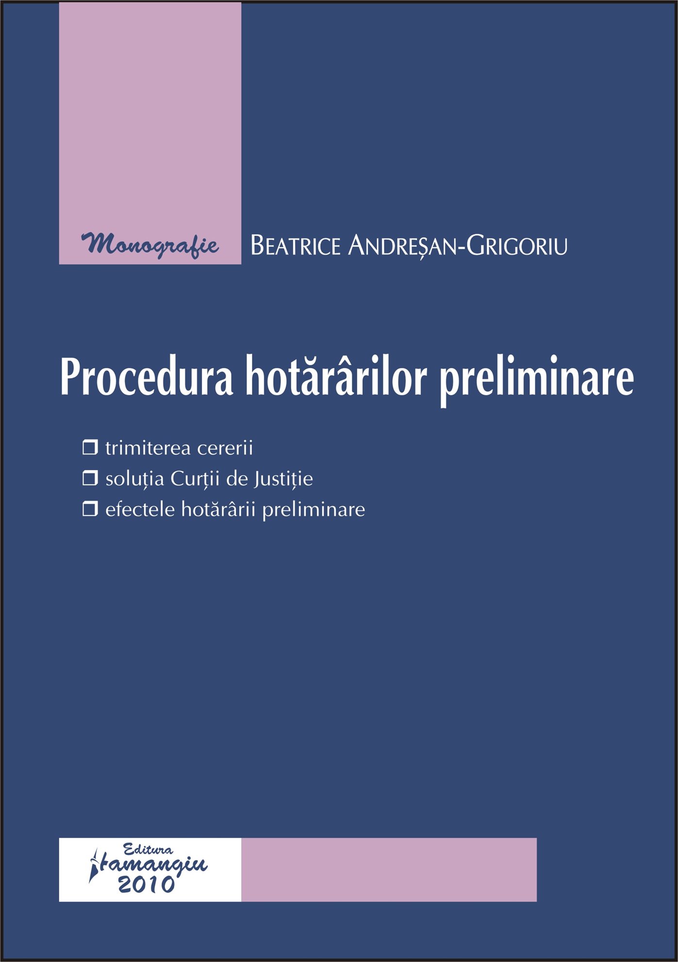 Imagine Procedura hotararilor preliminare