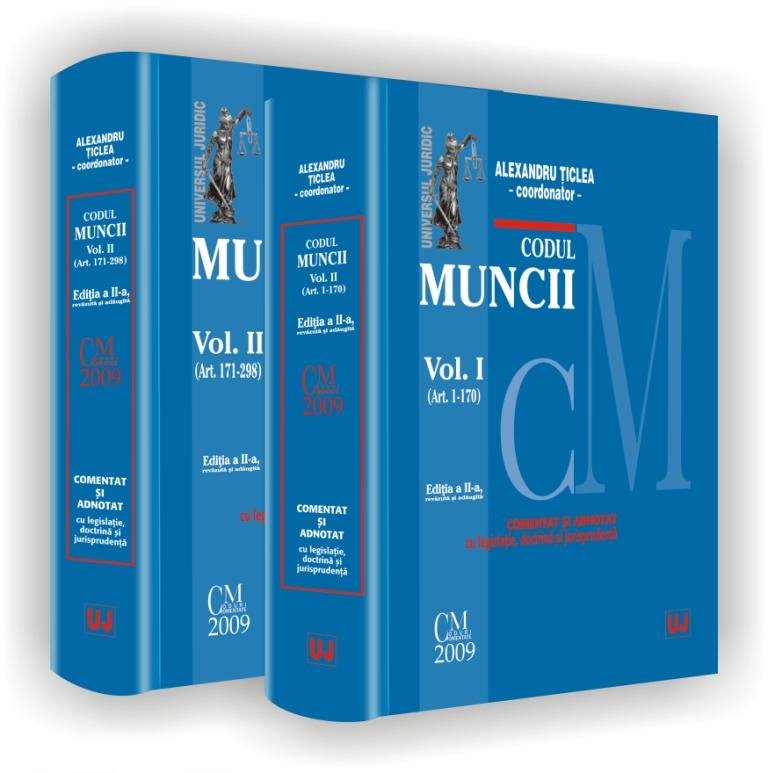 Imagine Codul muncii. Vol. I (Art. 1-170). Vol. II (Art. 171-298)