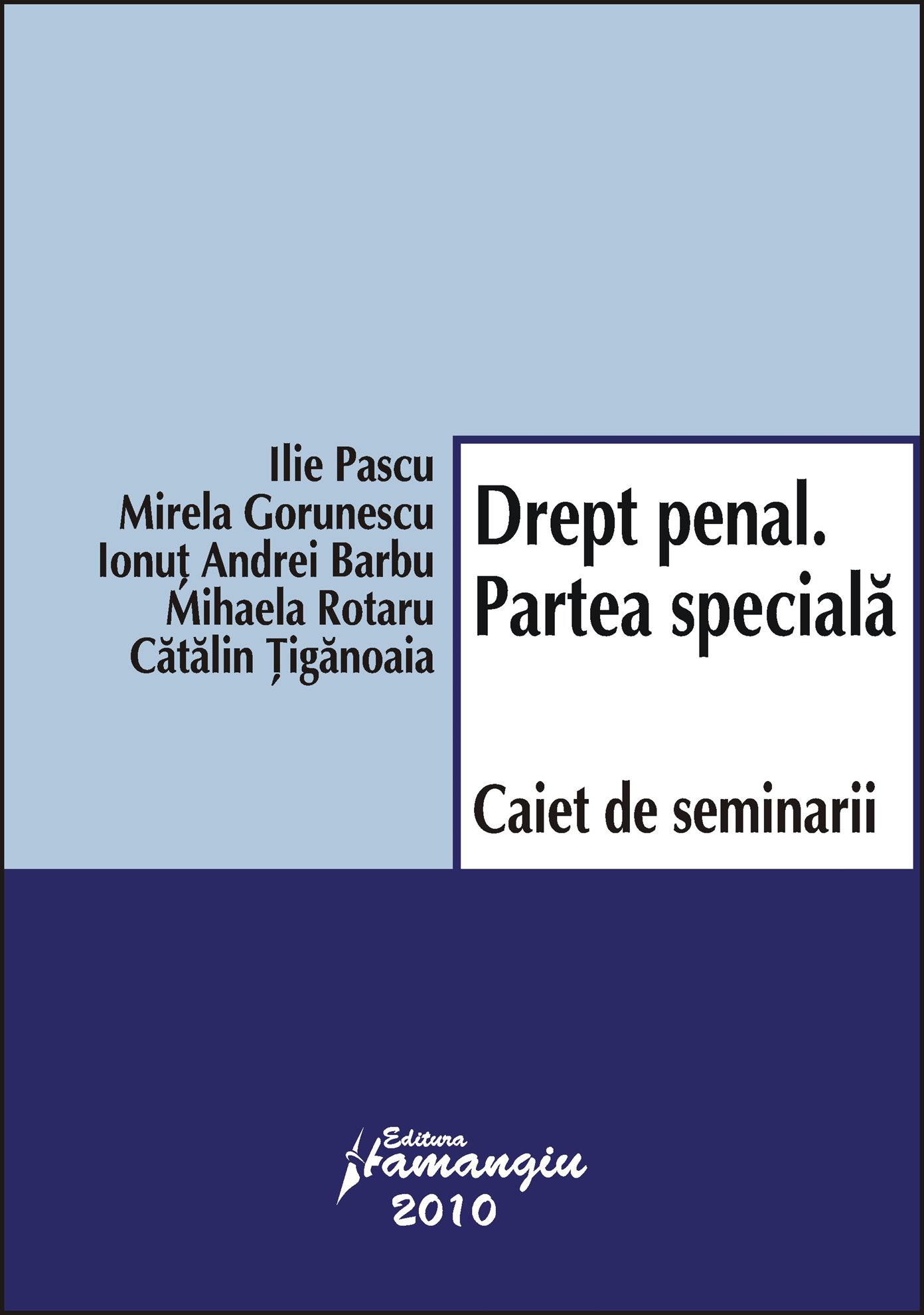 Imagine Drept penal. Partea speciala. Caiet de seminarii