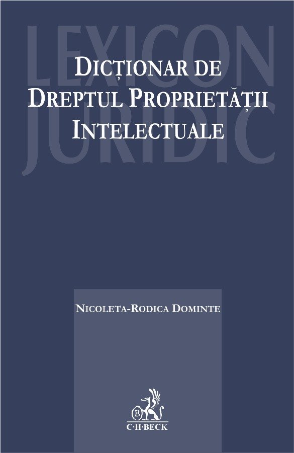 Imagine Dictionar de dreptul proprietatii intelectuale