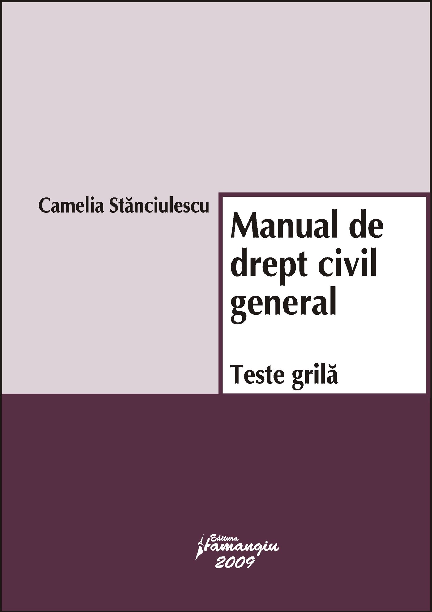 Imagine Manual de drept civil general. Teste grila
