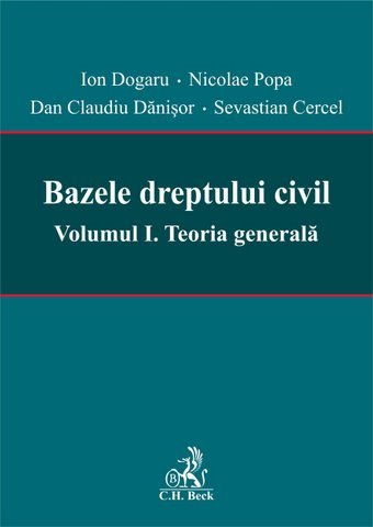 Imagine Bazele dreptului civil. Volumul I. Teoria generala