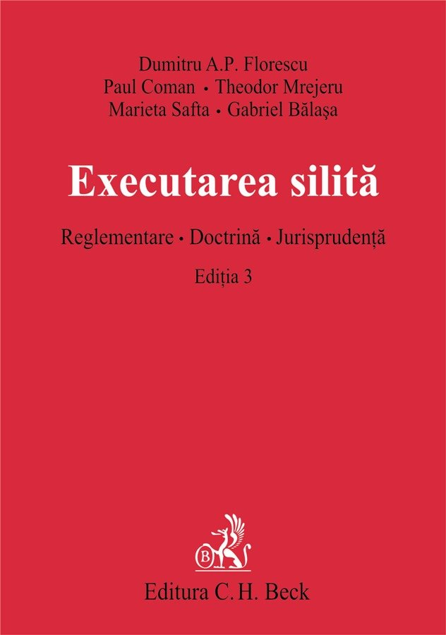 Imagine Executarea silita. Reglementare. Doctrina. Jurisprudenta