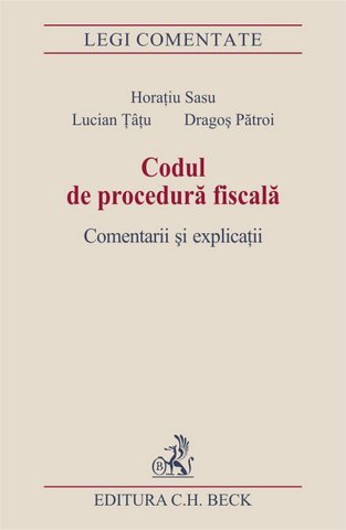 Imagine Codul de procedura fiscala. Comentarii si explicatii