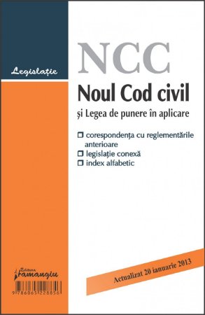Imagine Noul Cod civil si Legea de punere in aplicare 20.01.2013