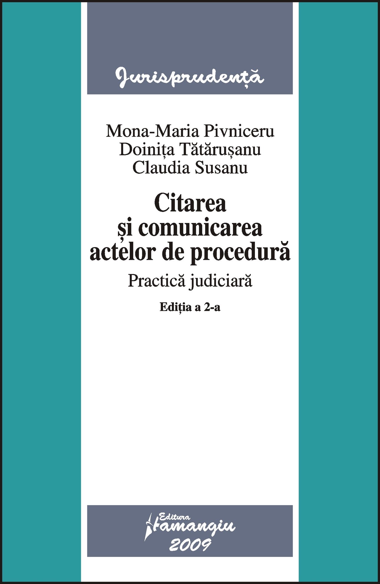 Imagine Citarea si comunicarea actelor de procedura. Practica judiciara. Editia a 2-a