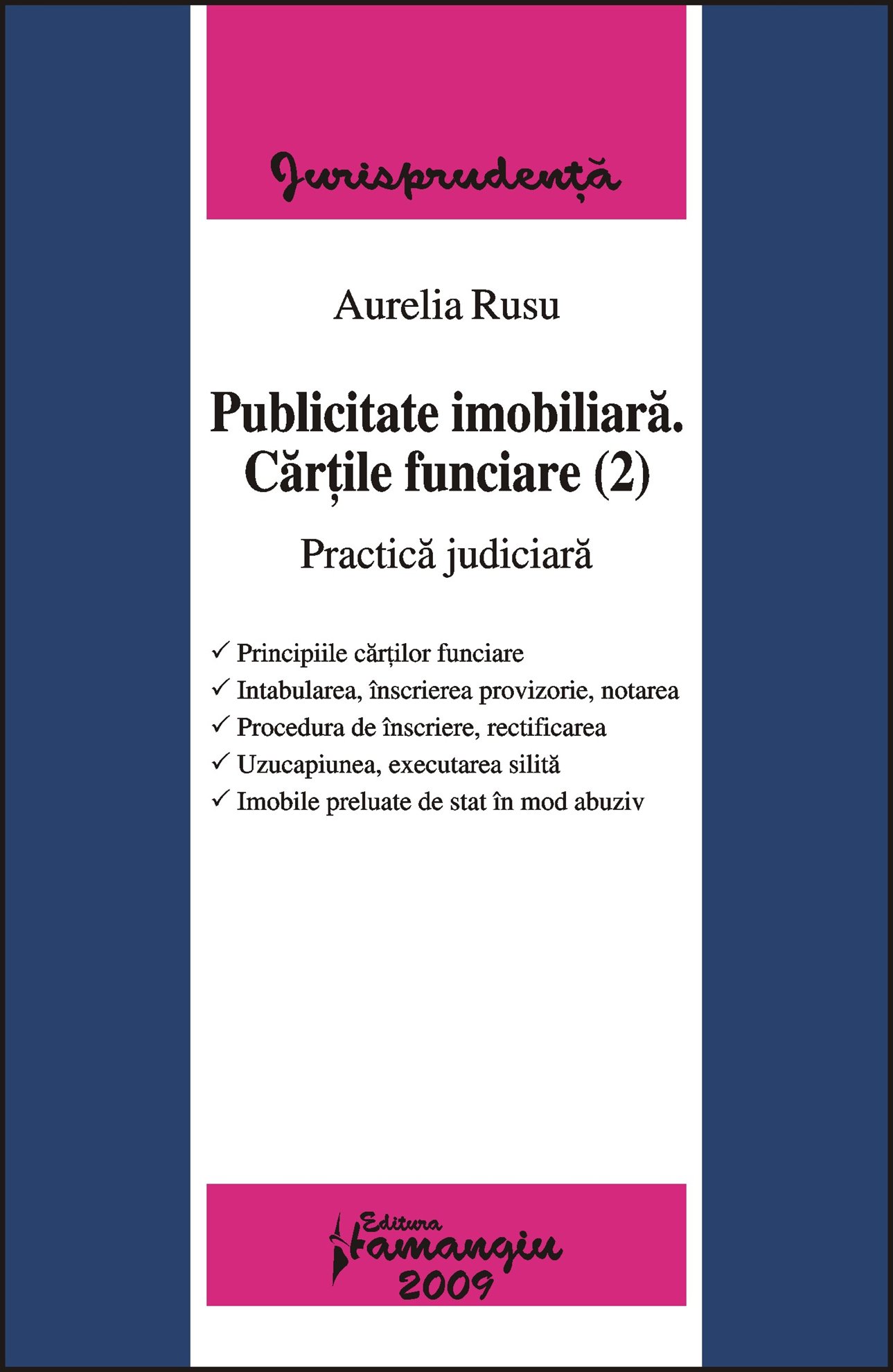 Imagine Publicitate imobiliara. Cartile funciare (2). Practica judiciara
