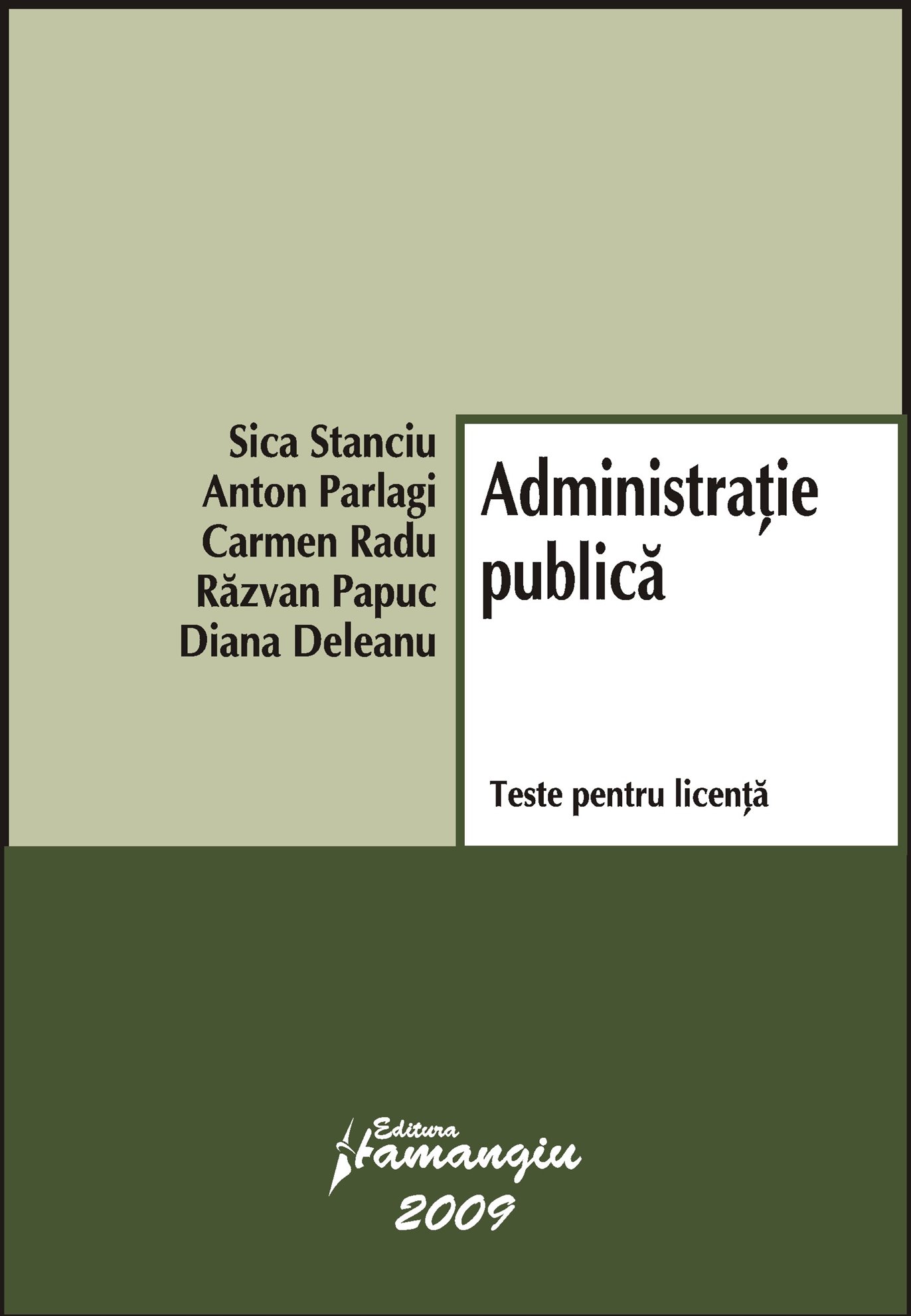 Imagine Administratie publica. Teste pt licenta 2009