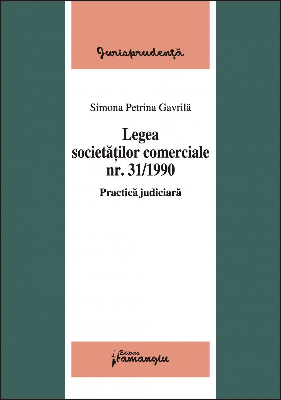 Imagine Legea societatilor comerciale nr.31/1990  Practica judiciara
