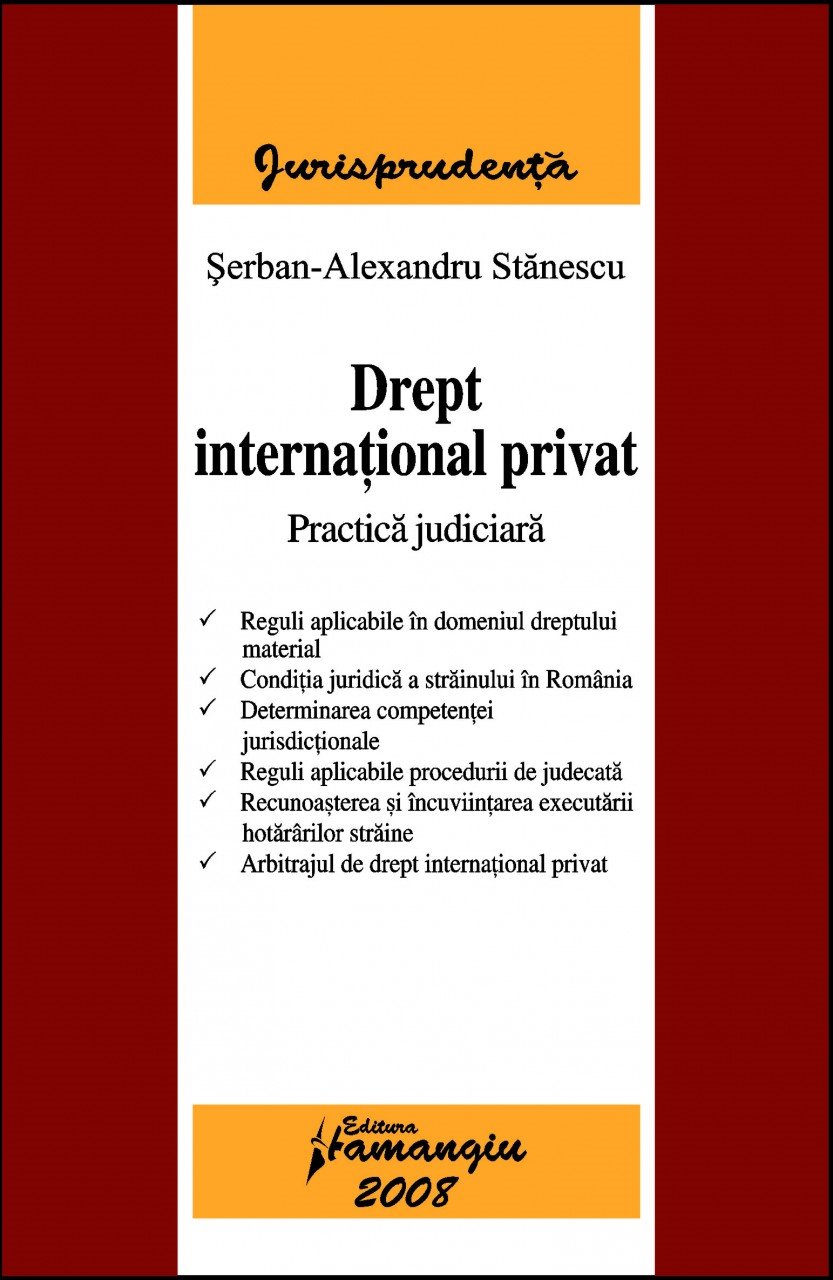 Imagine Drept international privat. Practica judiciara
