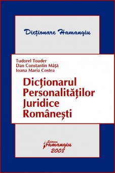 Imagine Dictionarul personalitatilor juridice Romanesti
