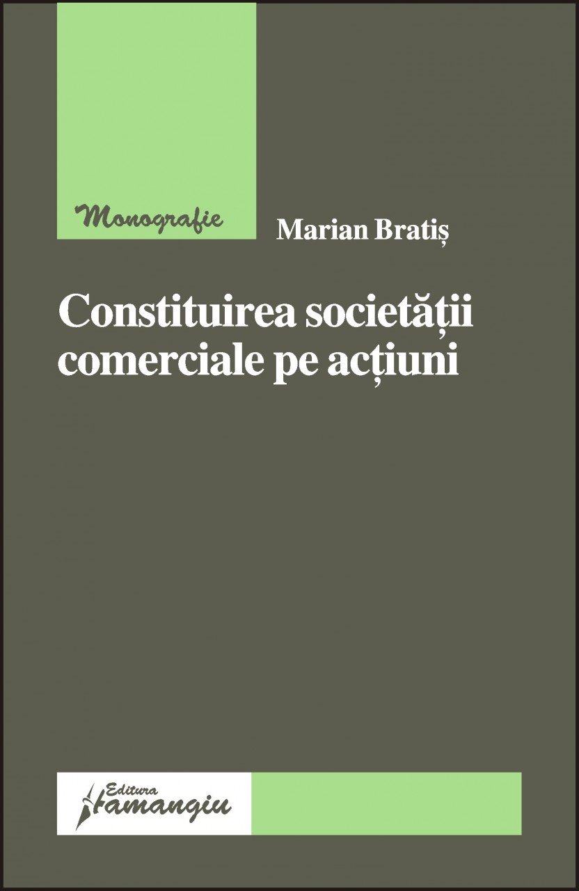 Imagine Constituirea societatii comerciale pe actiuni