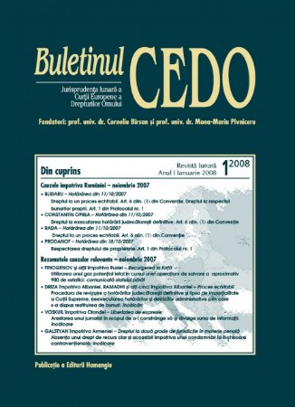 Imagine Abonament Buletinul CEDO