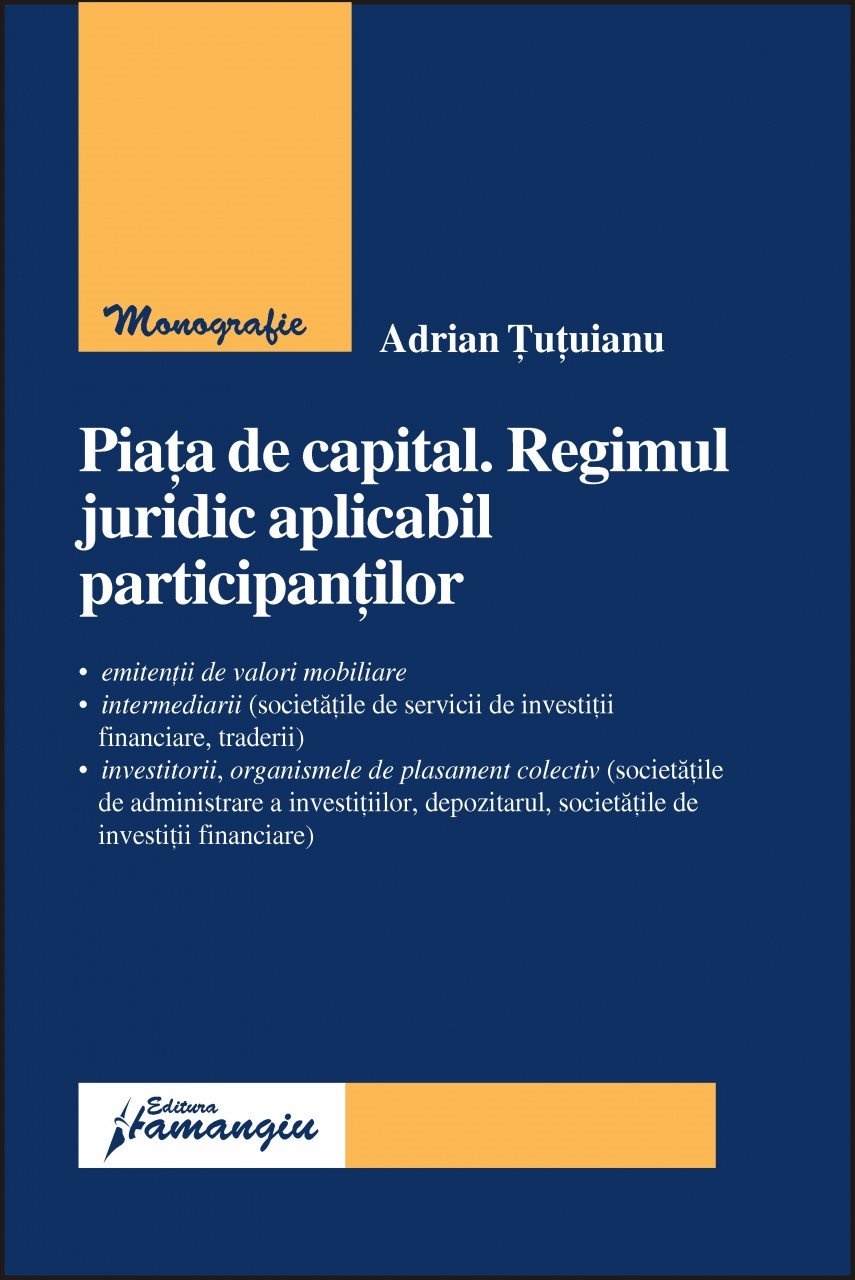Imagine Piata de capital. Regimul juridic aplicabil participantilor