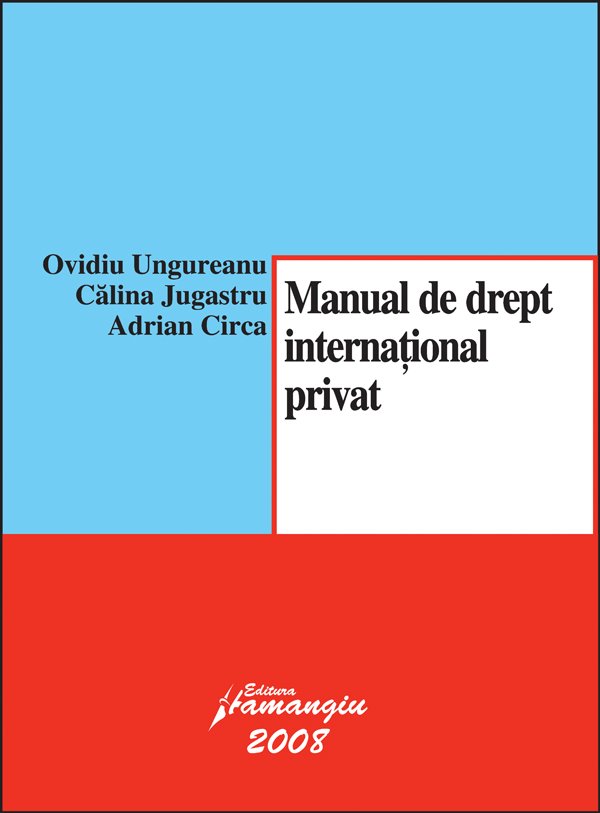 Imagine Manual de drept international privat