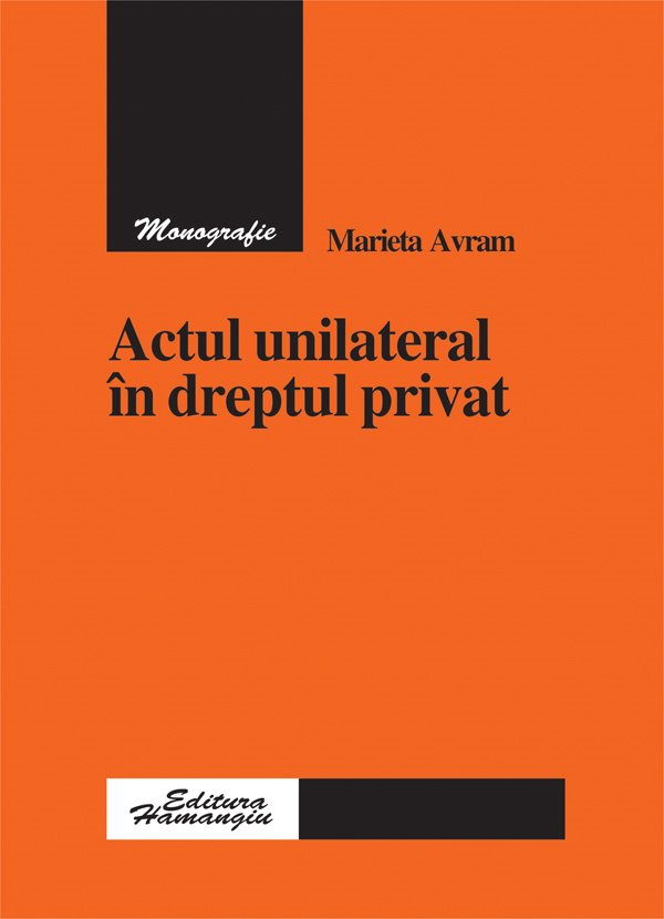 Imagine Actul unilateral in dreptul privat
