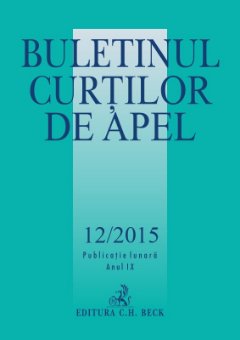 Buletinul Curtilor de Apel nr. 12-2015