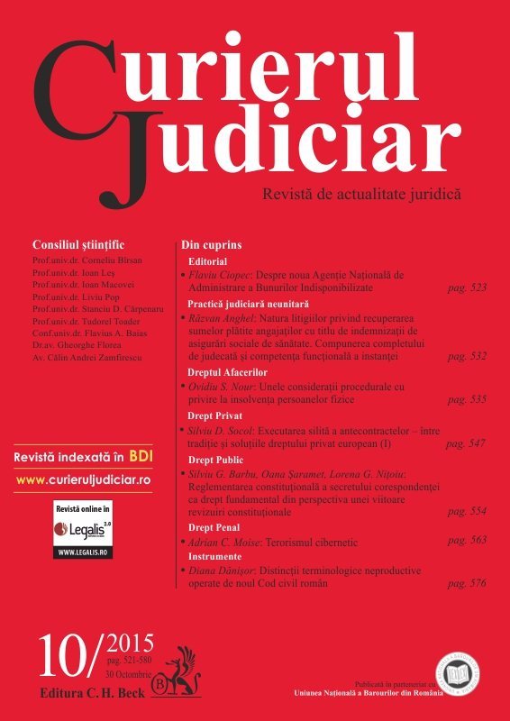 Curierul Judiciar Nr. 10-2015