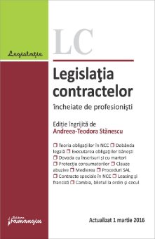Legislatia contractelor incheiate de profesionisti. Actualizat 1 martie 2016