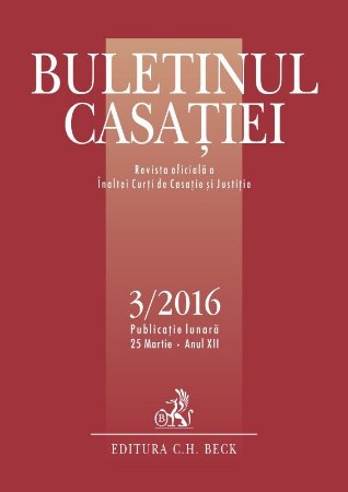 Buletinul Casatiei nr. 3-2016