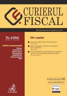 Curierul Fiscal Nr. 4-2016