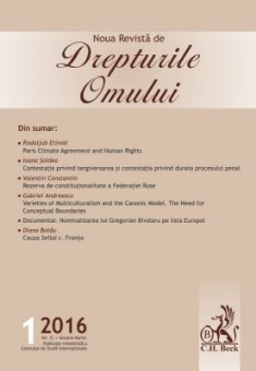 Noua Revista de Drepturile Omului Nr. 1/2016