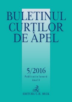 Buletinul Curtilor de Apel nr. 5-2016