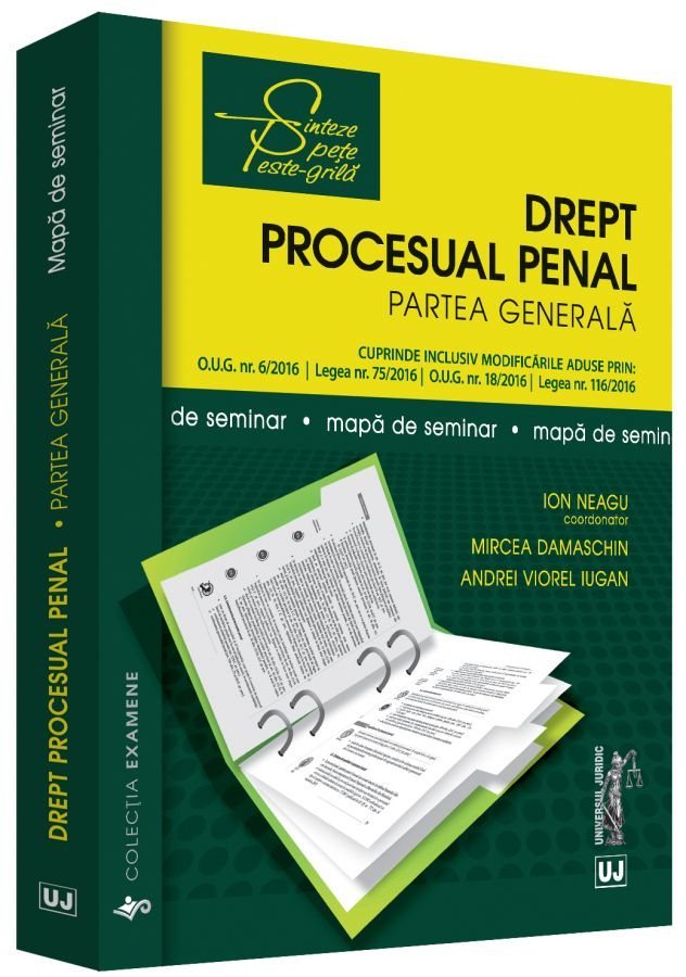 Drept procesual penal. Partea generala. Mapa de seminar- Neagu, Damaschin, Iugan