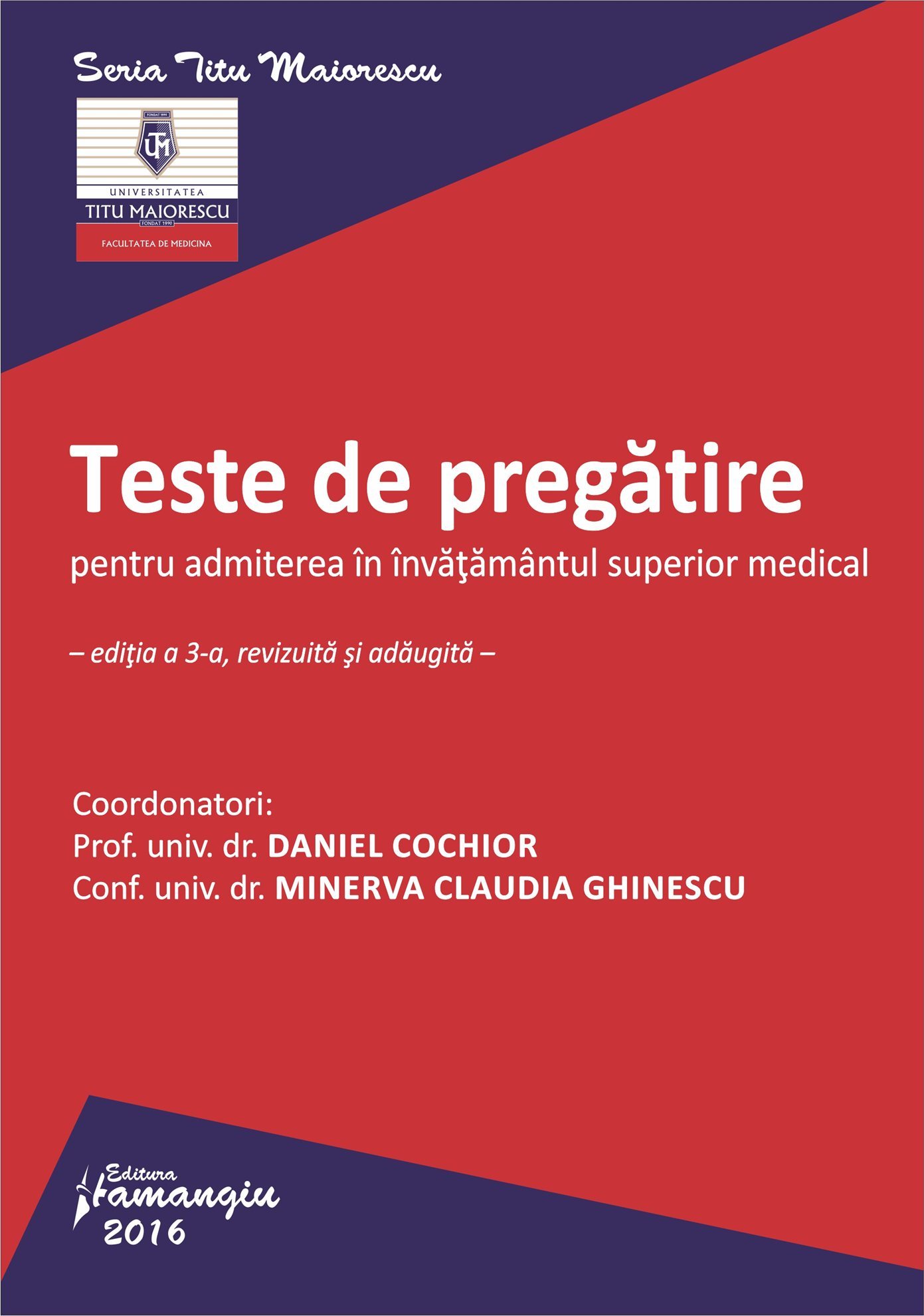 Teste de pregatire pentru admiterea in invatamantul superior medical