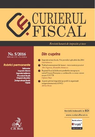 Curierul Fiscal Nr. 5-2016