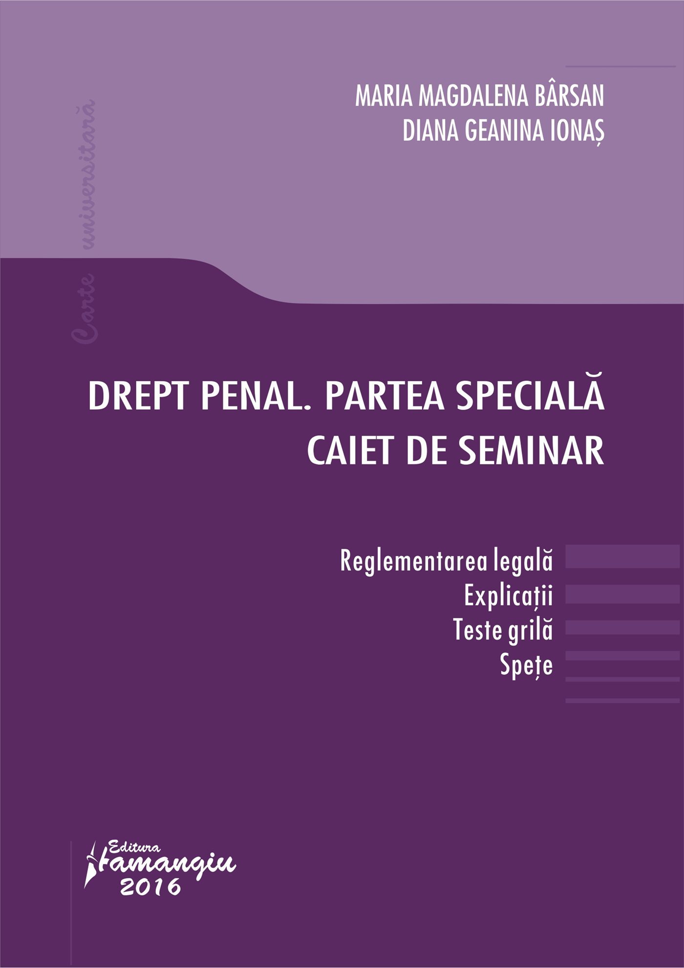 Drept penal Partea speciala Caiet de seminar_Barsan, Ionas