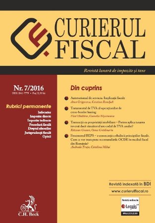 Curierul Fiscal Nr 7-2016