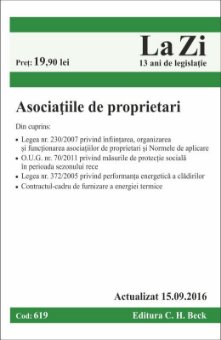 Asociatiile de proprietari. Actualizat la 15 septembrie 2016