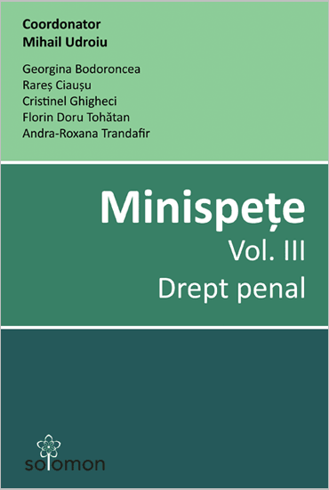 Minispete Vol III. Drept penal - Udroiu