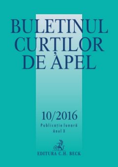 Buletinul Curtilor de apel, nr. 10-2016