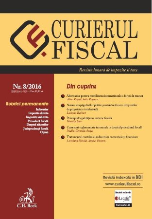 Curierul Fiscal Nr. 8-2016