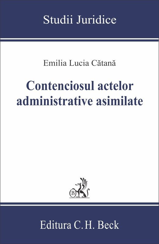 Contenciosul actelor administrative asimilate - Catana