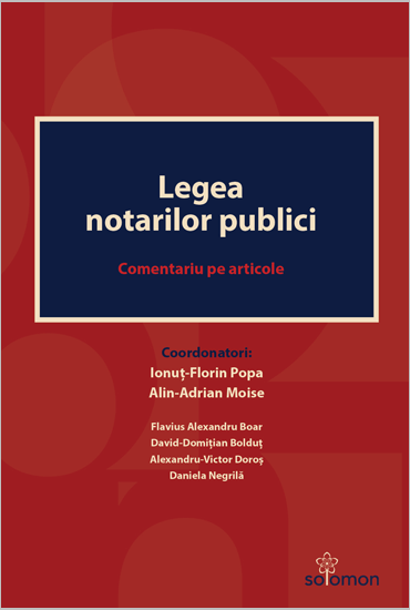 Legea notarilor publici - Popa, Moise