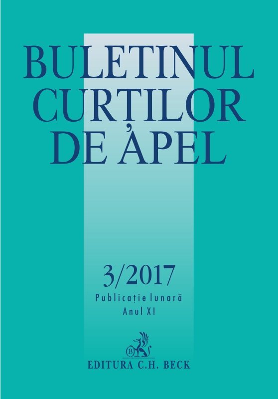 Buletinul Curtilor de Apel nr. 3-2017