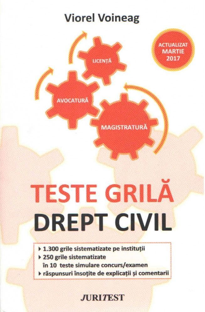 Teste grila. Drept civil - Voineag