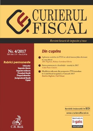 Curierul Fiscal Nr. 4/2017
