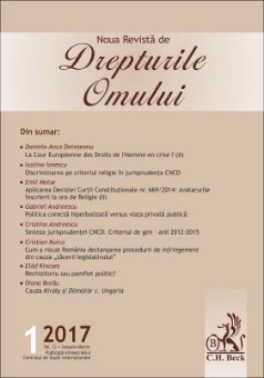 Noua Revista de Drepturile Omului Nr. 1-2017
