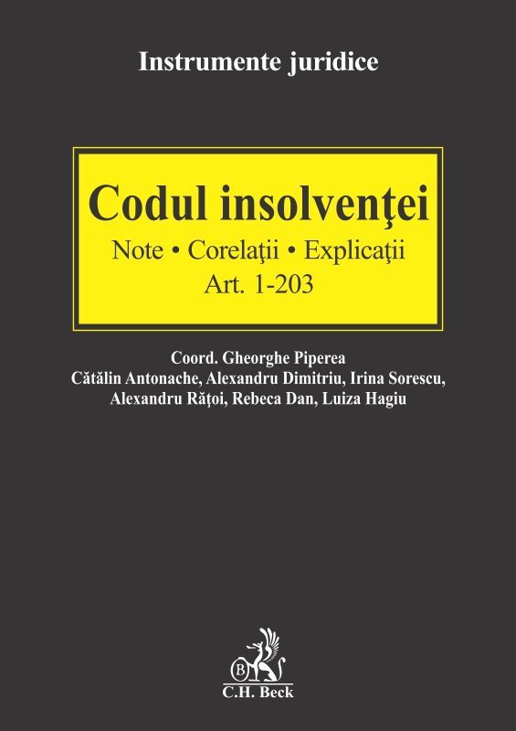 Codul insolventei. Note. Corelatii. Explicatii - Piperea