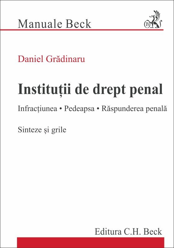Institutii de drept penal - Gradinaru