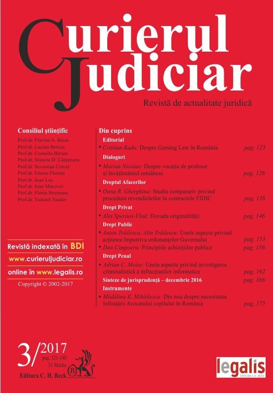Curierul Judiciar, Nr. 3/2017