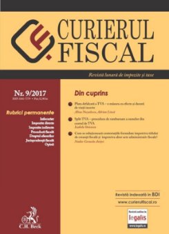 Curierul Fiscal nr. 9-2017