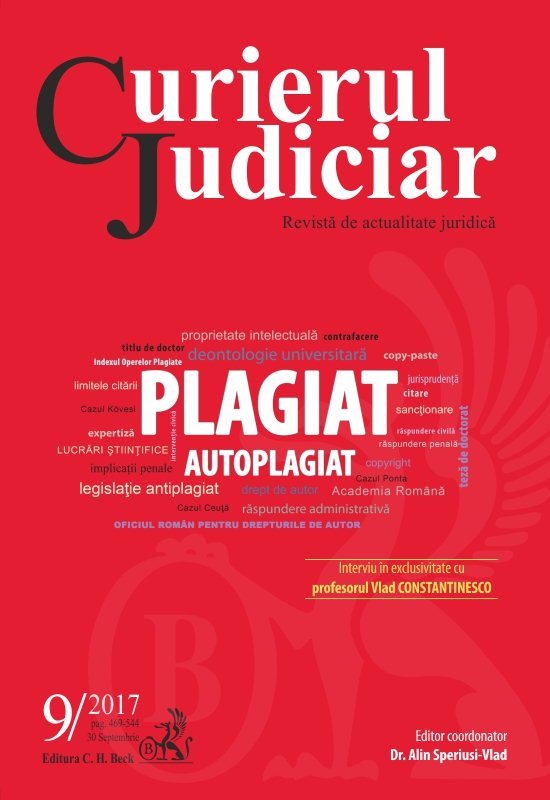 Curierul Judiciar, Nr. 9-2017