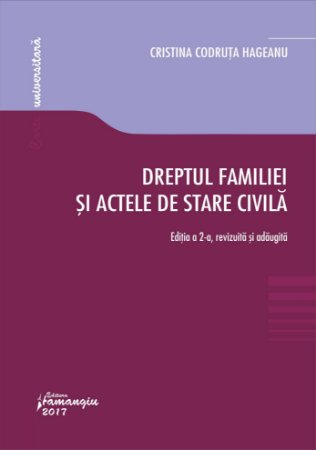 Dreptul familiei si actele de stare civila_Hageanu