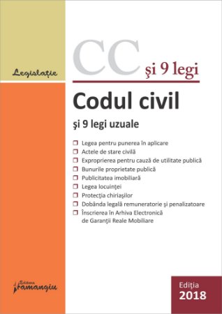 Codul civil si 9 legi uzuale - actualizat 29 ianuarie 2018 