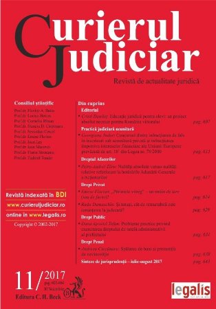Curierul Judiciar, Nr. 11-2017